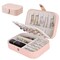 Portable Jewelry Box Organizer Leather Ornaments Case Travel Storage Pack Gift